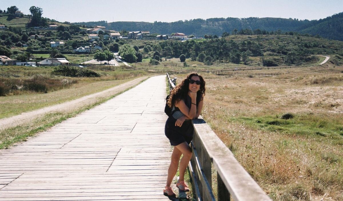 Gema durante un viaje a Galicia.