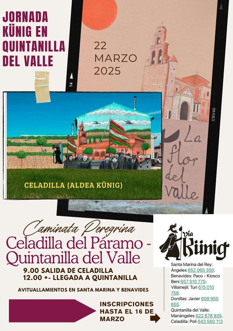 Cartel de la Jornada Künig en Quintanilla del Valle.