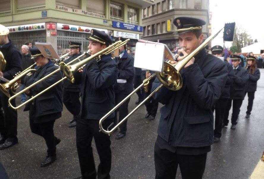 Sus inicios, con la Banda Musical de Mansilla de las Mulas.