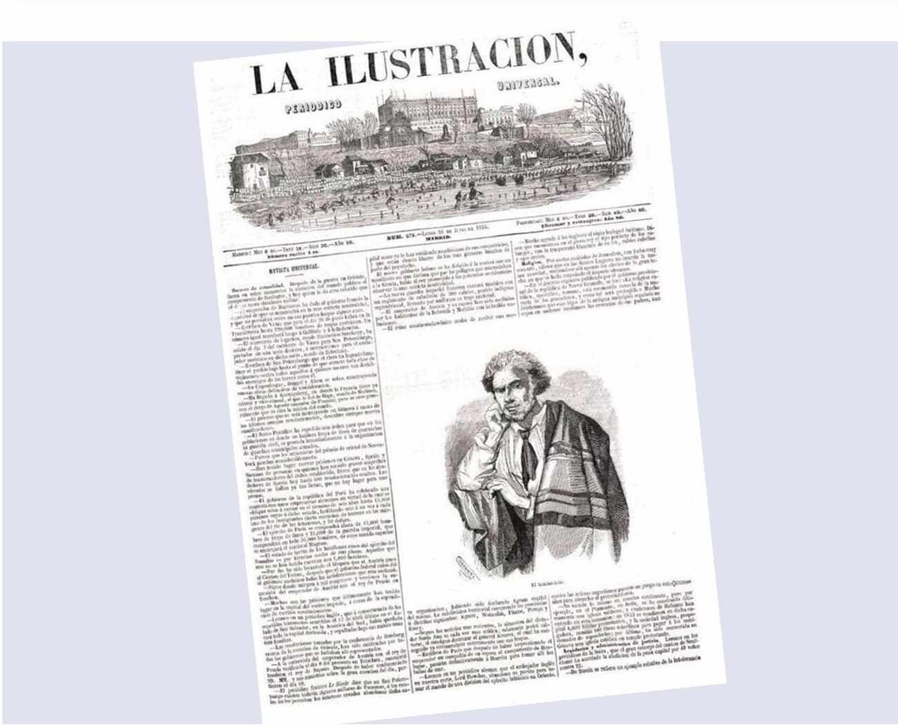 La Ilustración publicaba en su portada el primer dibujo que se acercaba a la imagen del asesino.