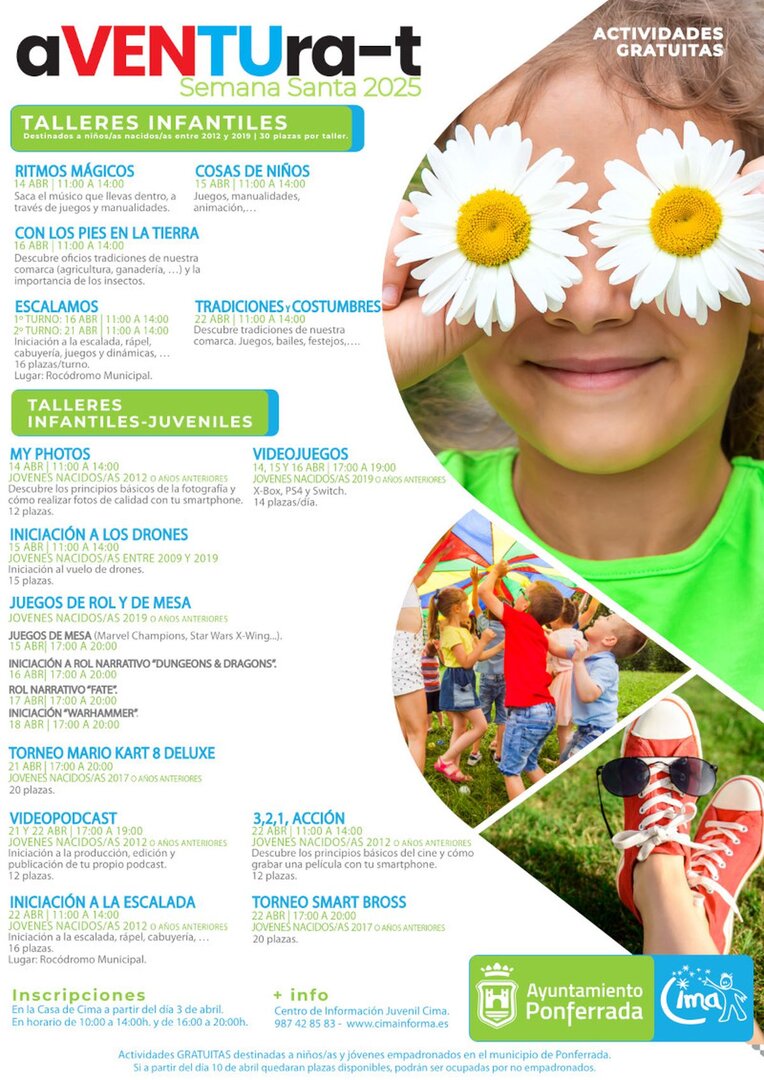 cartel actividades programa aVENTU-ra-t.