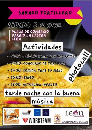 Cartel del "Sábado Tortillero".