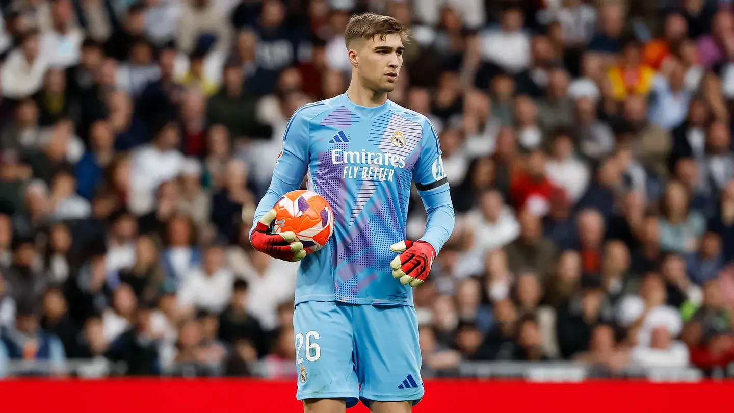 Fran, este sábado, en su debut con el Real Madrid.