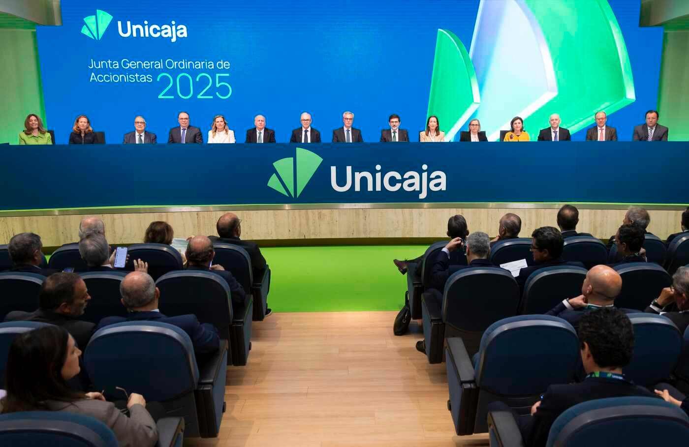 Imagen de la asamblea de Unicaja celebrada este miércoles.