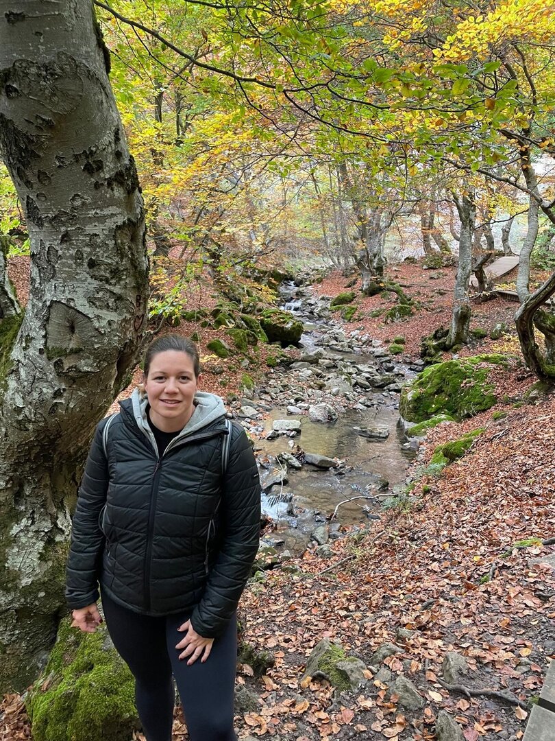 Siempre que puede, Romina intenta disfrutar del entorno natural.