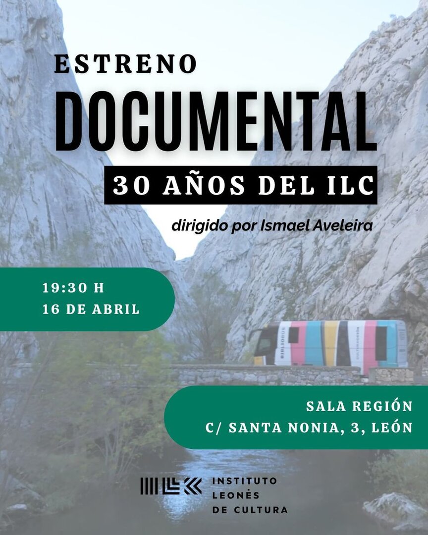 Cartel del documental '30 años del ILC'.