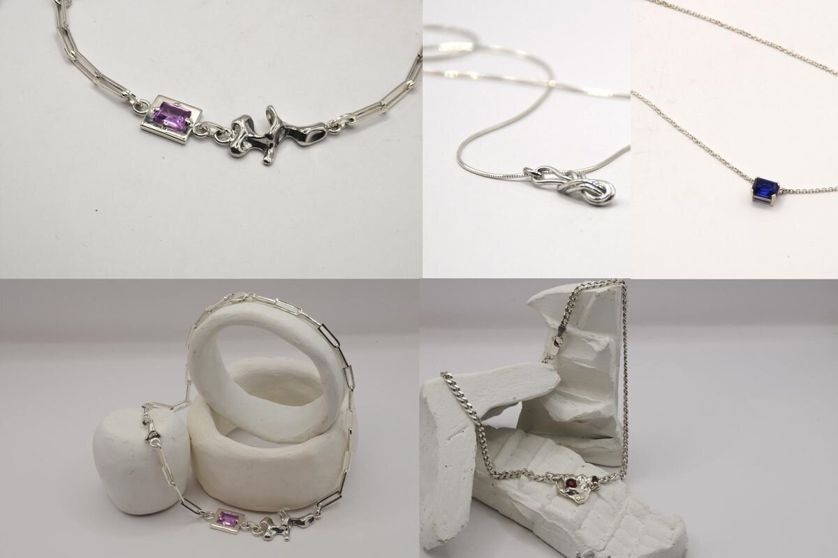 Distinos diseños de collares y colgantes de Gadajoyas.