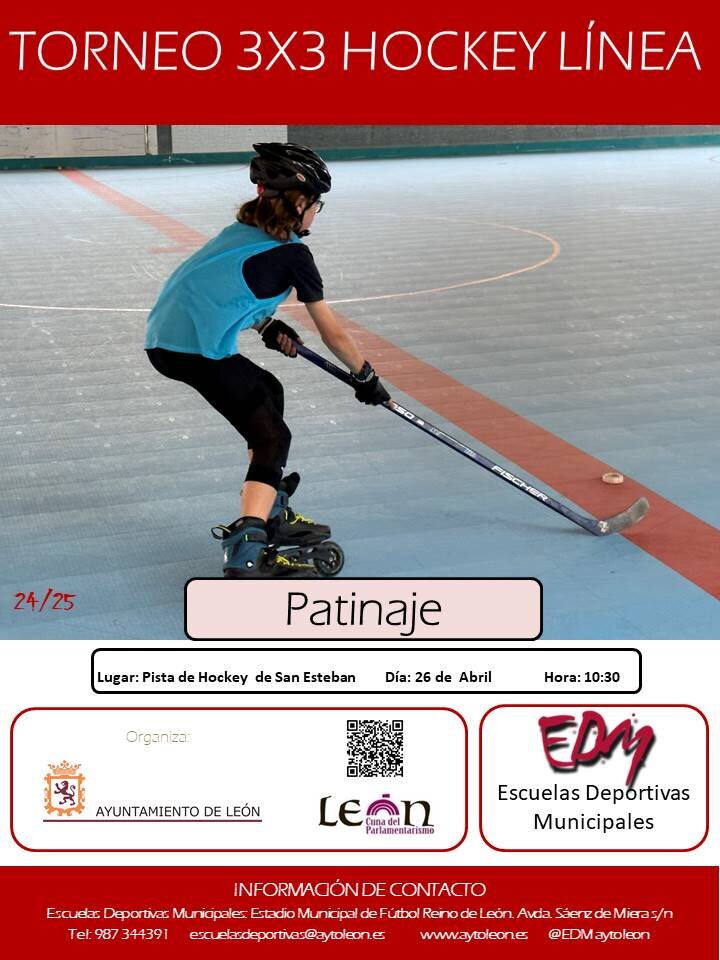 Torneo 3x3 hockey línea de las Escuelas Deportivas Municipales.
