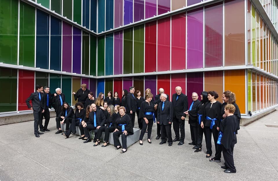 Formación del Coro Escarcha de León.