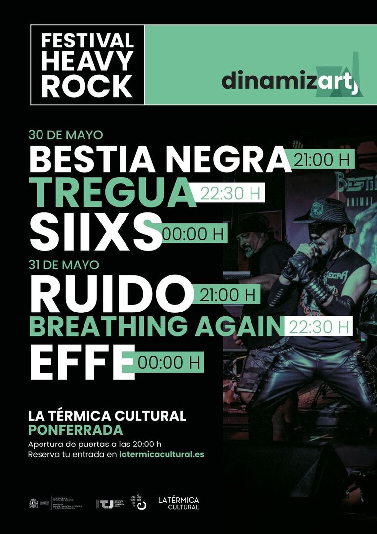 Festival Heavy Rock DinamizARTj en La Térmica Cultural.
