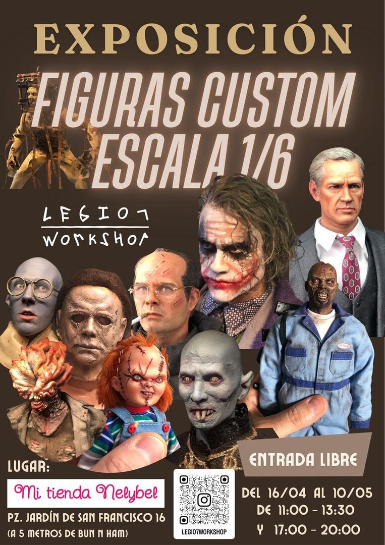 Cartel de la exposición de Jorge Pérez en Mi tienda Nelybel.