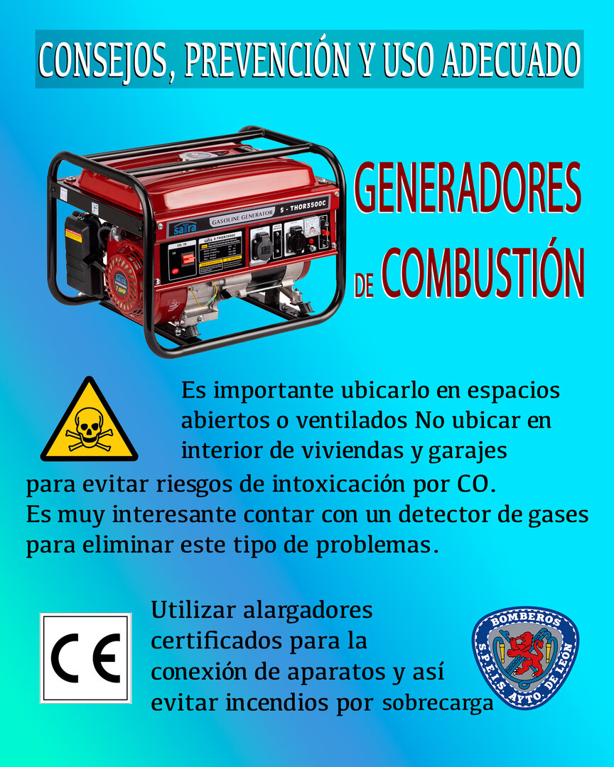 Imagen de la lista de consejos de Bomberos León.
