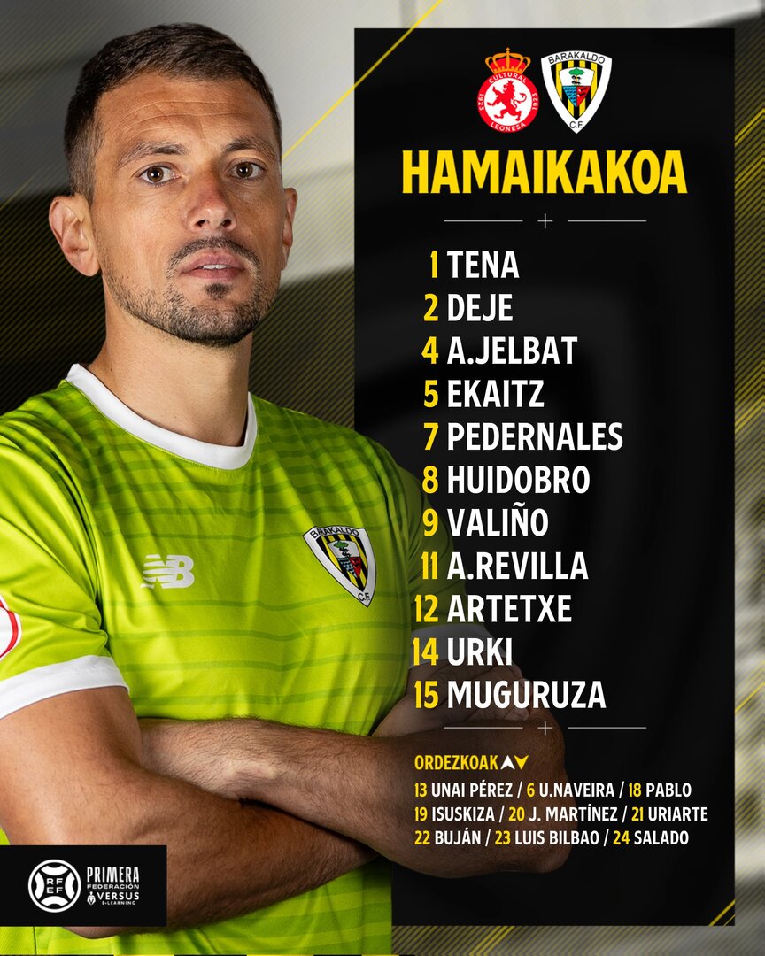 Equipo inicial del Barakaldo.