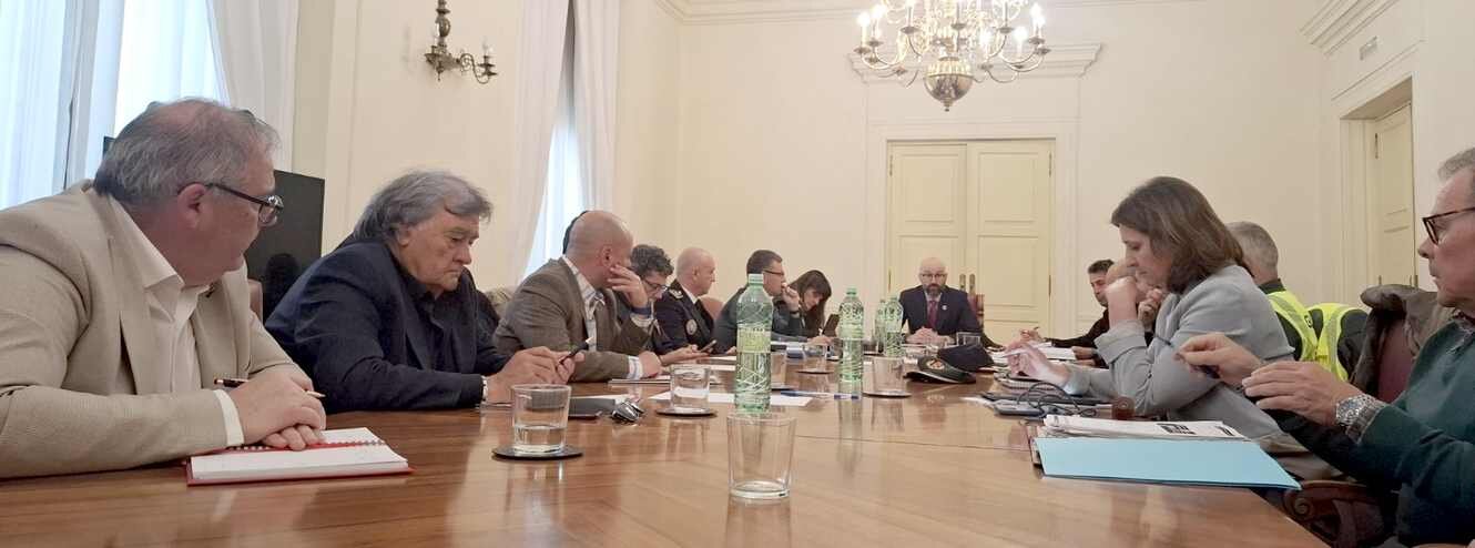 Un instante de la reunión de la Junta de Seguridad.