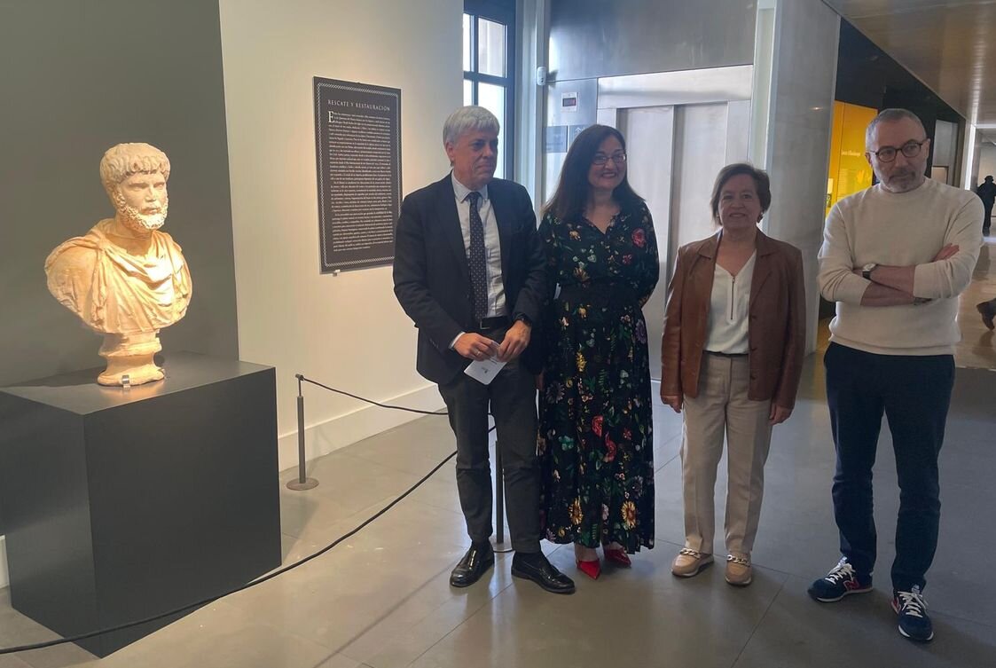 Presentación del busto romano de Quintana de Marco en el Museo de León. / JCYL
