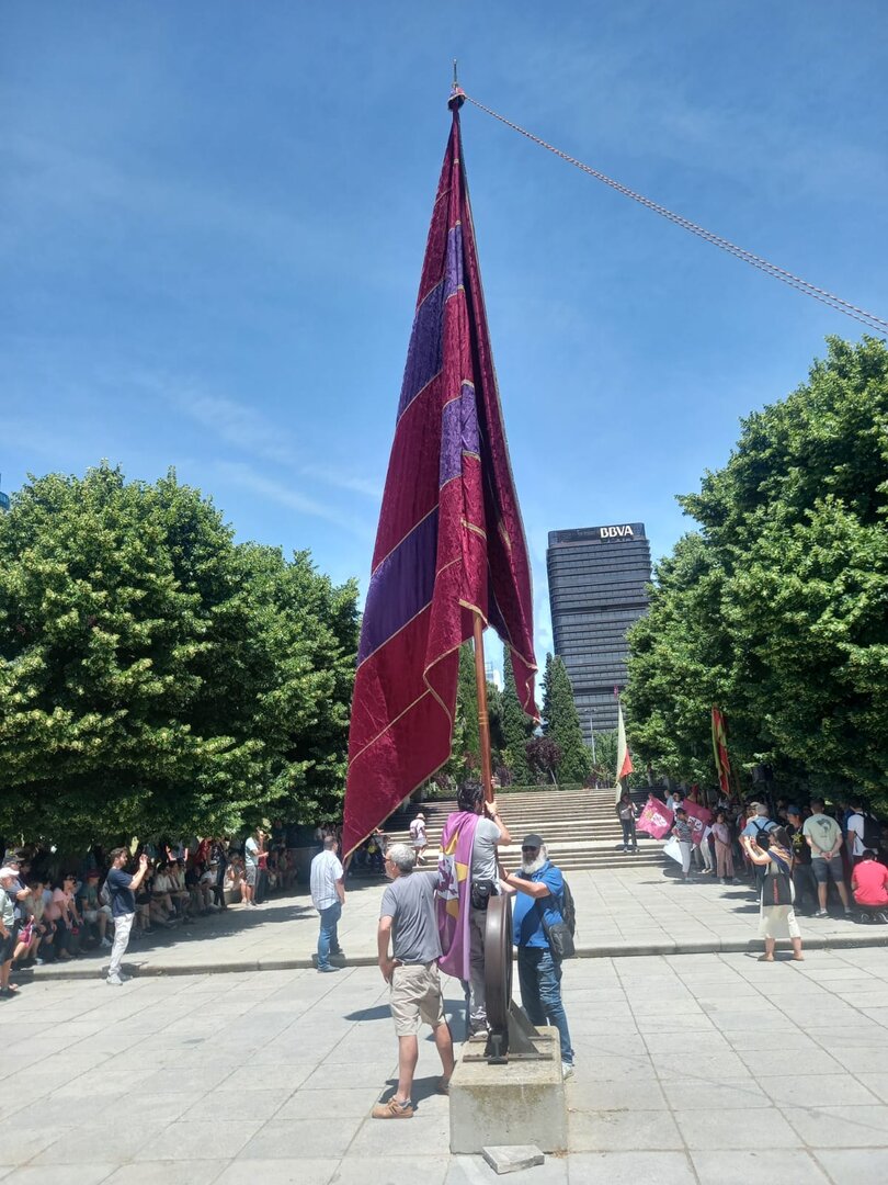 Concejo abierto en la concentración por Feve en Madrid.