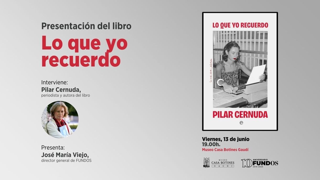 Cartel presentación 'Lo que yo recuerdo'.