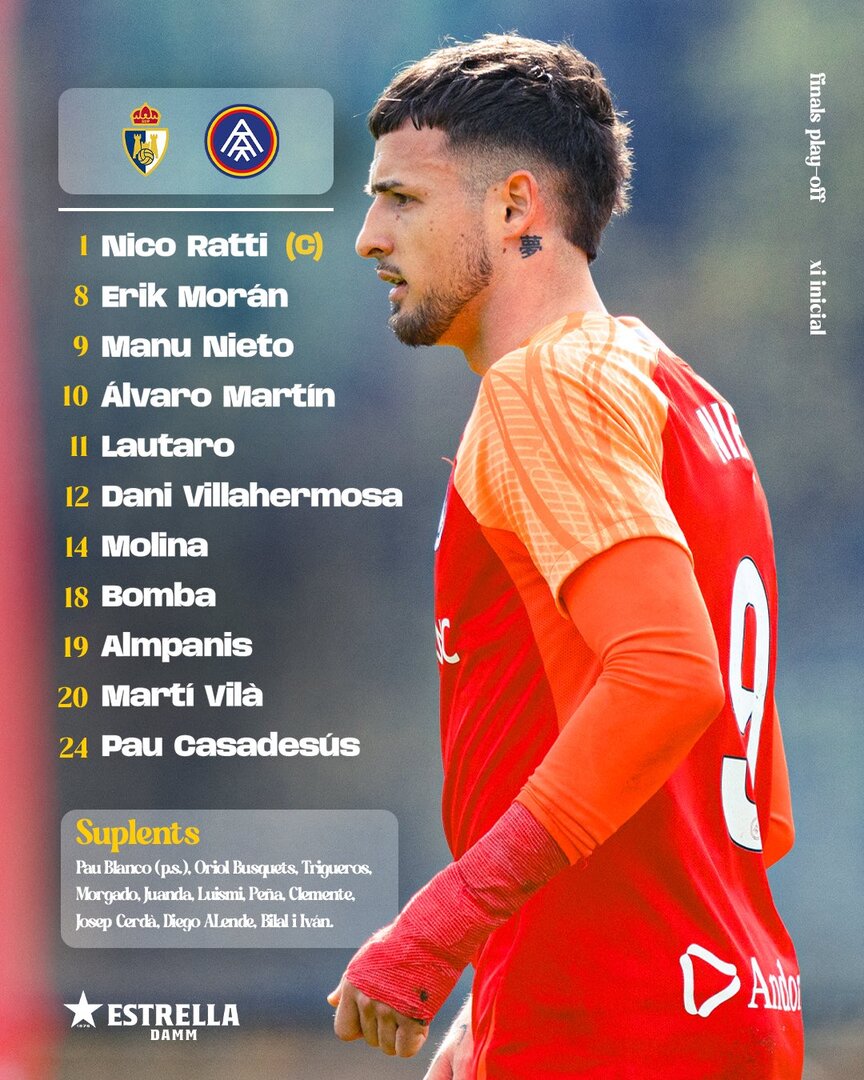 Alineación del Andorra.