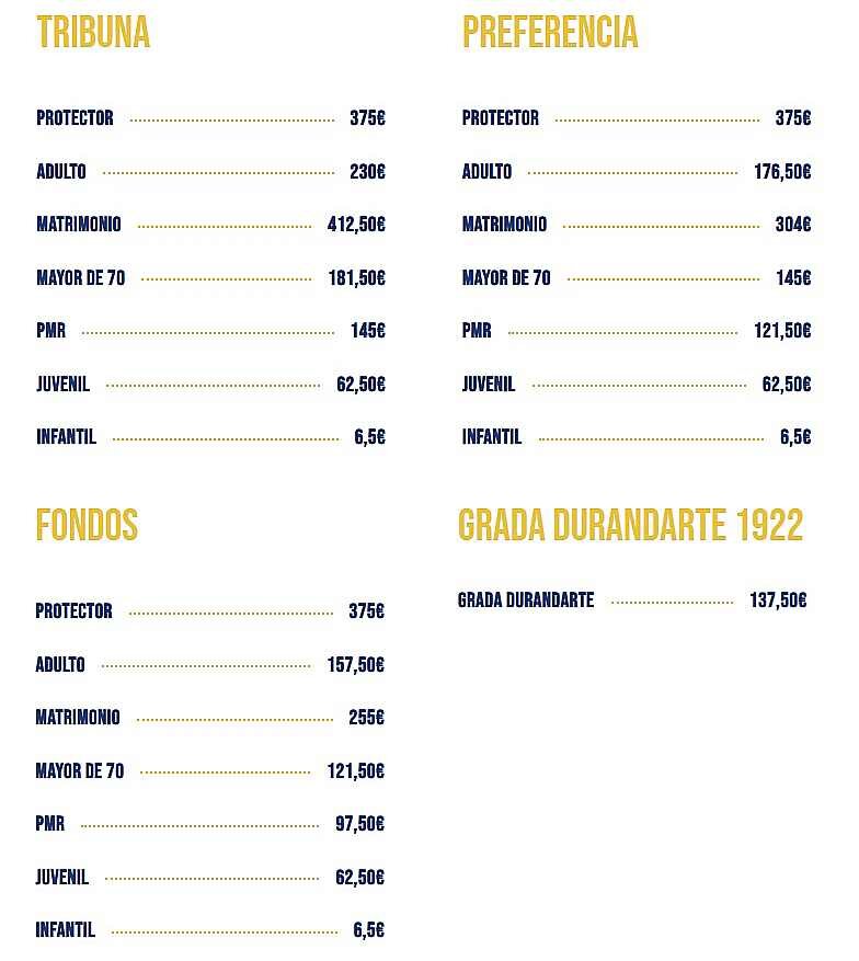 Precios de socios para la Ponferradina.