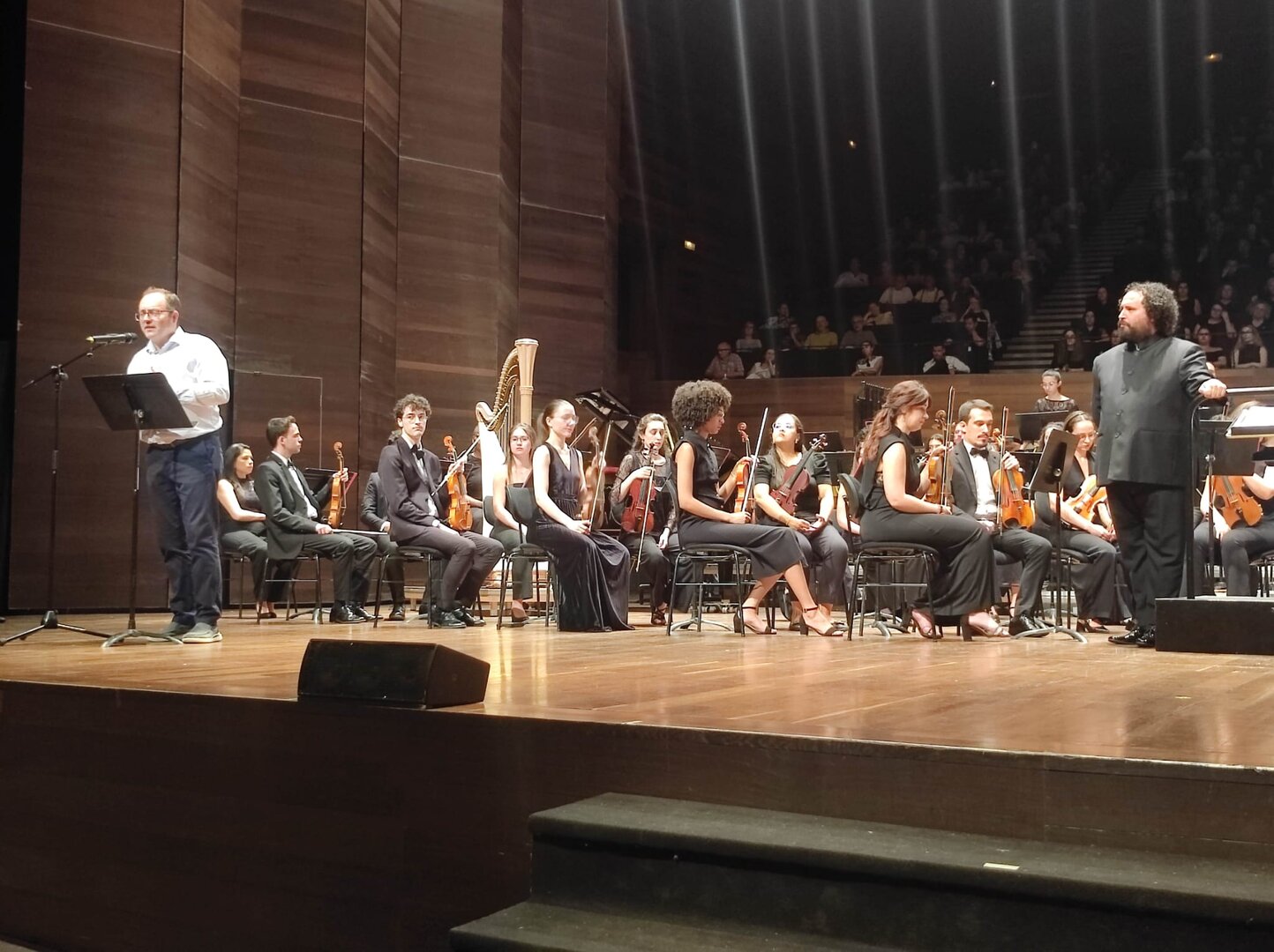 Félix Barrio, durante su intervención en el Auditorio Ciudad de León.