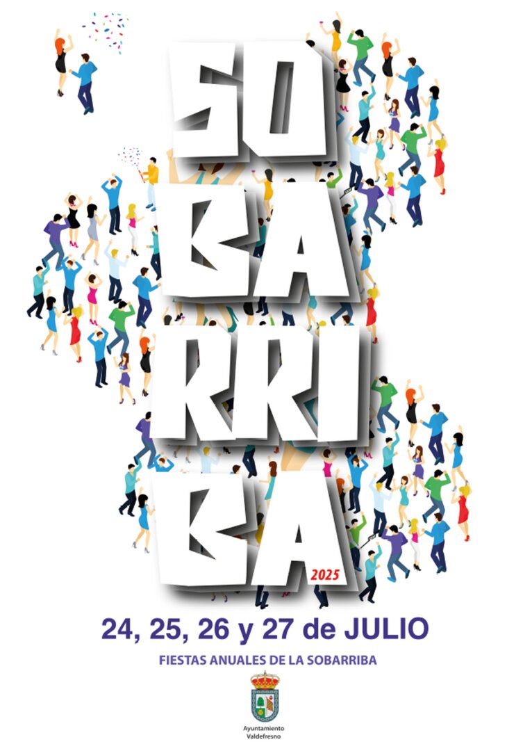 Cartel Fiestas Sobarriba Jul 2025