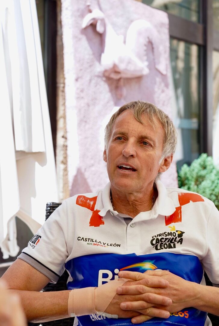 El aventurero y presentador leonés  Jesús Calleja. Foto: Campillo