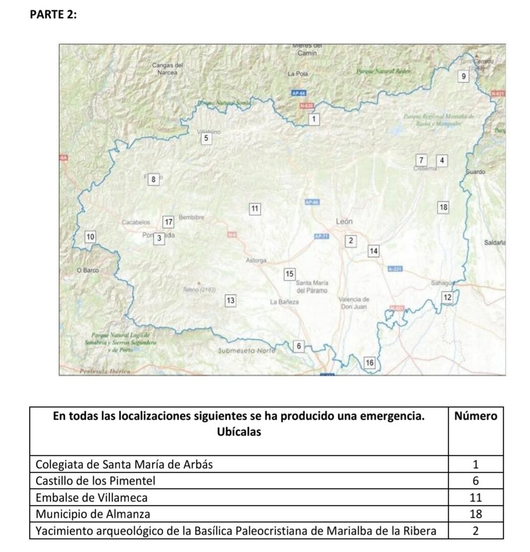 Polémica pregunta sobre geografía provincial en la oposición a Bombero de la Diputación.