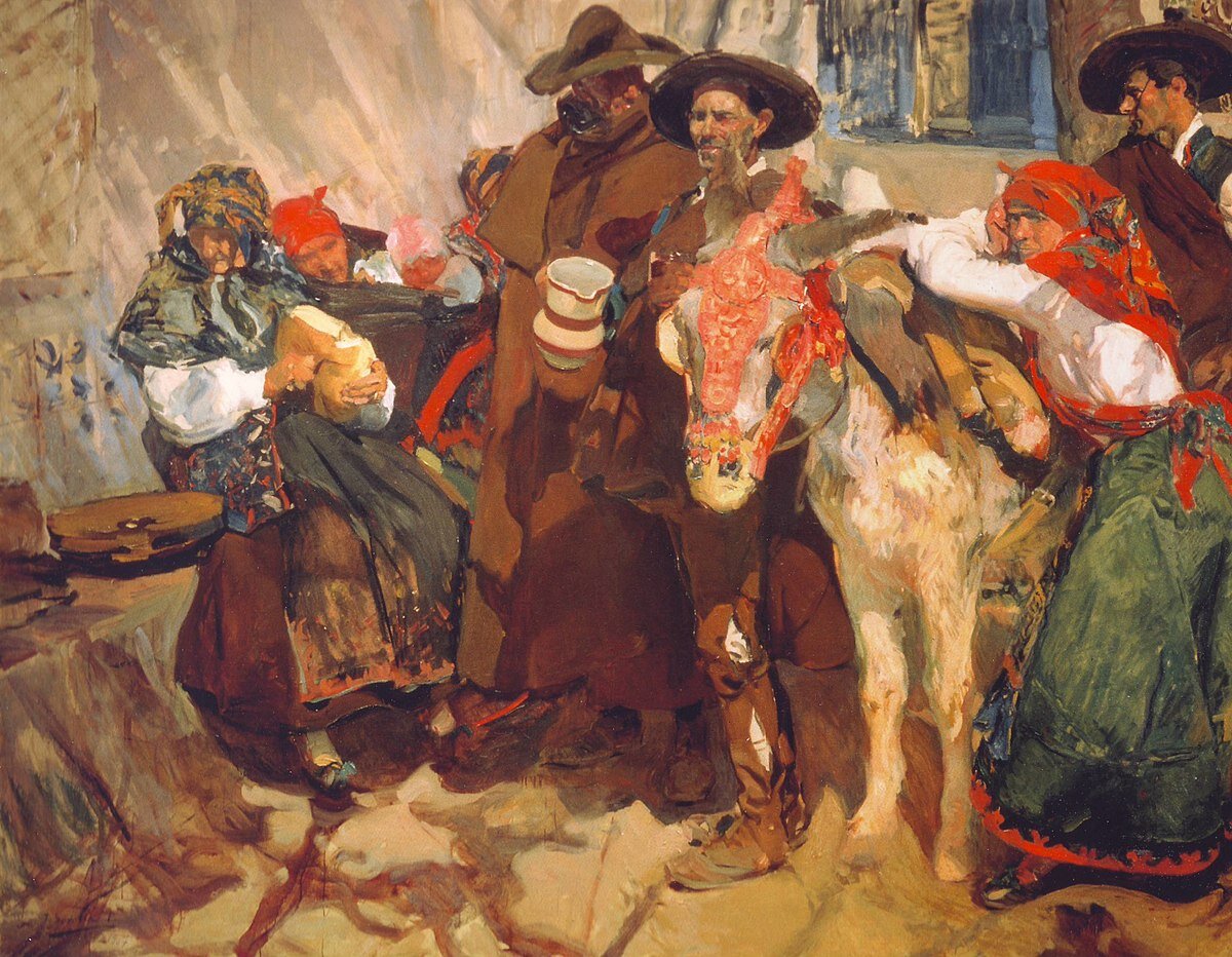 'Aldeanos leoneses', pintado por Joaquín Sorolla en 1907. Foto: Hispanic Society of América