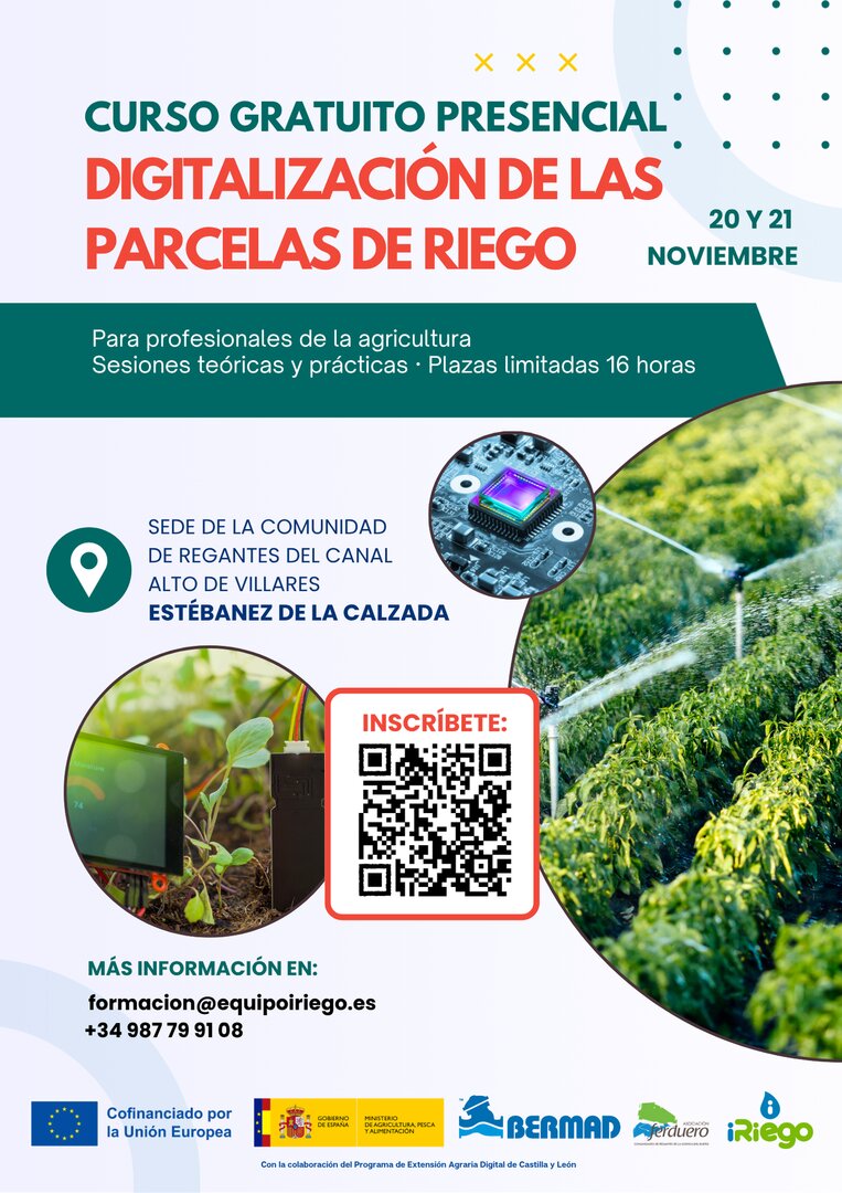 Cartel A3 PIIB 2ª edición Digitalización de las parcelas de riego