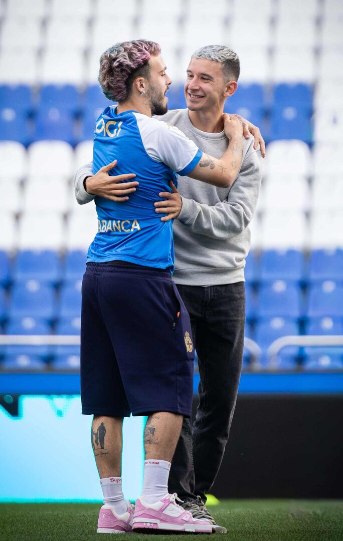 Chacón, en Riazor, este sábado.
