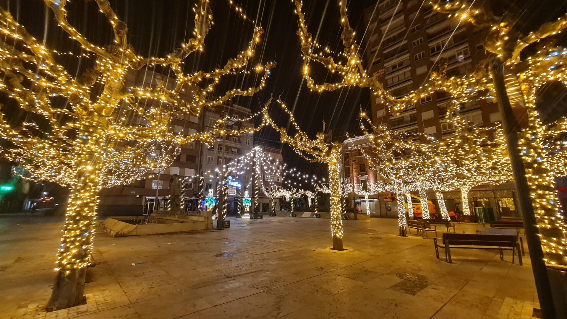 Espacio singular decorado en Navidad