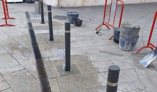 Obras realizadas en la plaza del  Ayuntamiento. Foto: Ayto. Ponferrada