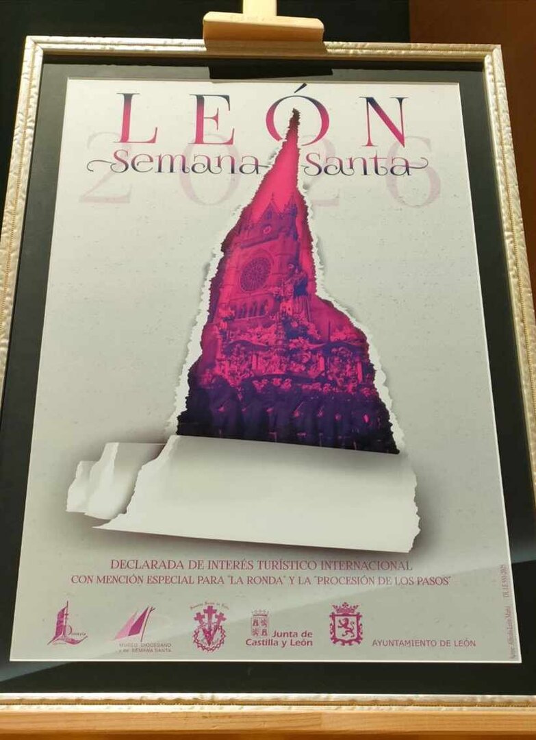 Imagen del cartel de la Semana Santa de León promovido desde el Obispado.