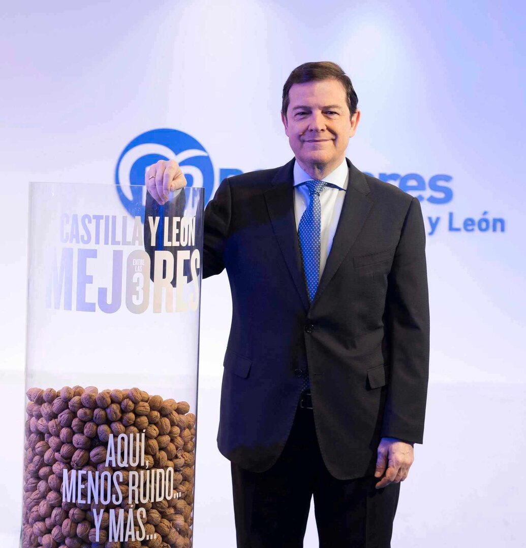El candidato del Partido Popular a la presidencia de Castilla y León, Alfonso Fernández Mañueco
