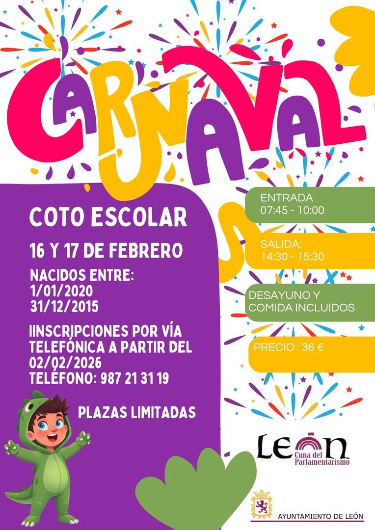 cartel carnaval coto escolar