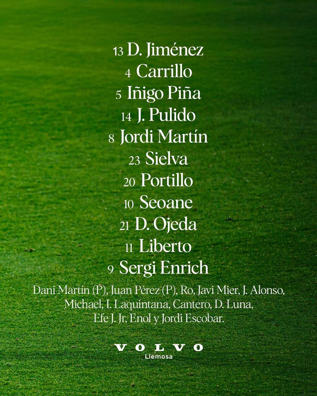 Alineación del Huesca.