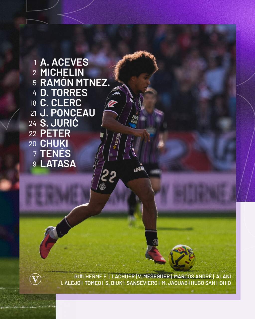 Alineación del Real Valladolid