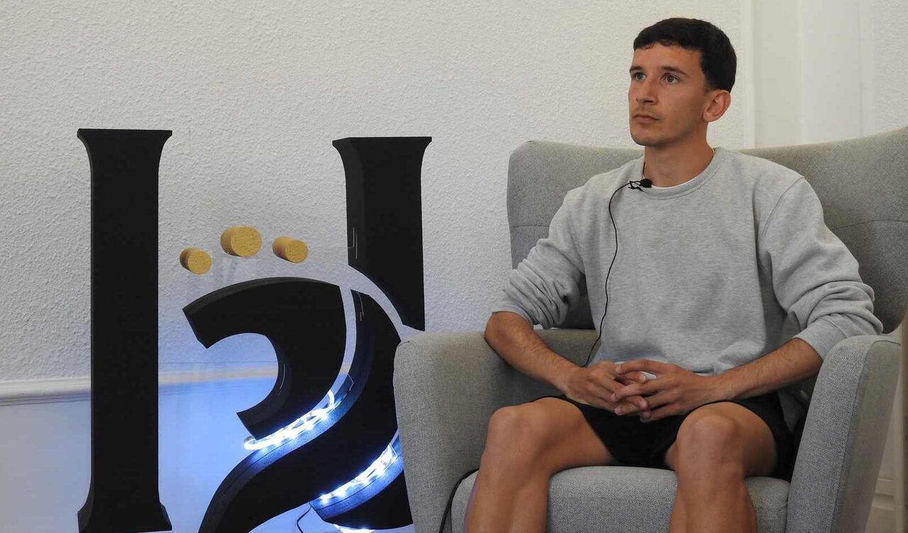 Luis Chacón, en un instante de la entrevista.