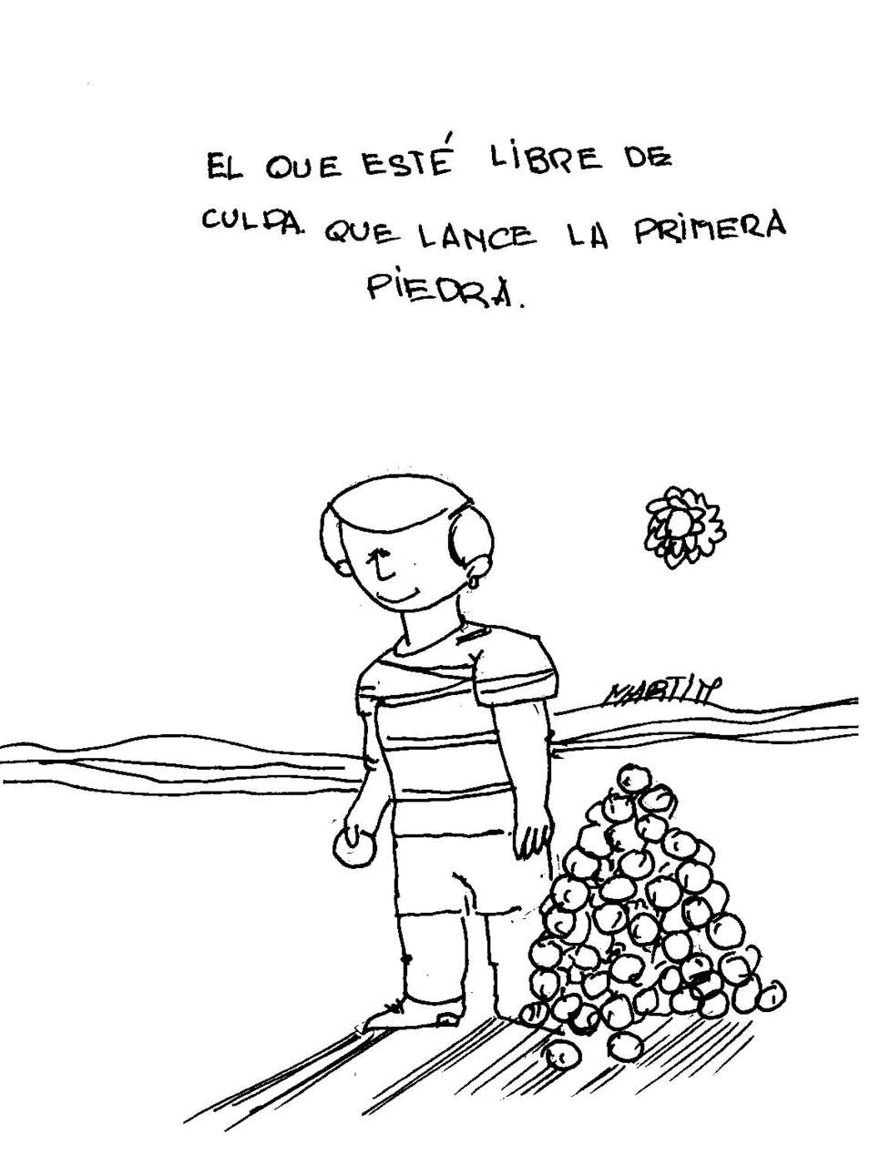 LA PRRIMERA PIEDRA
