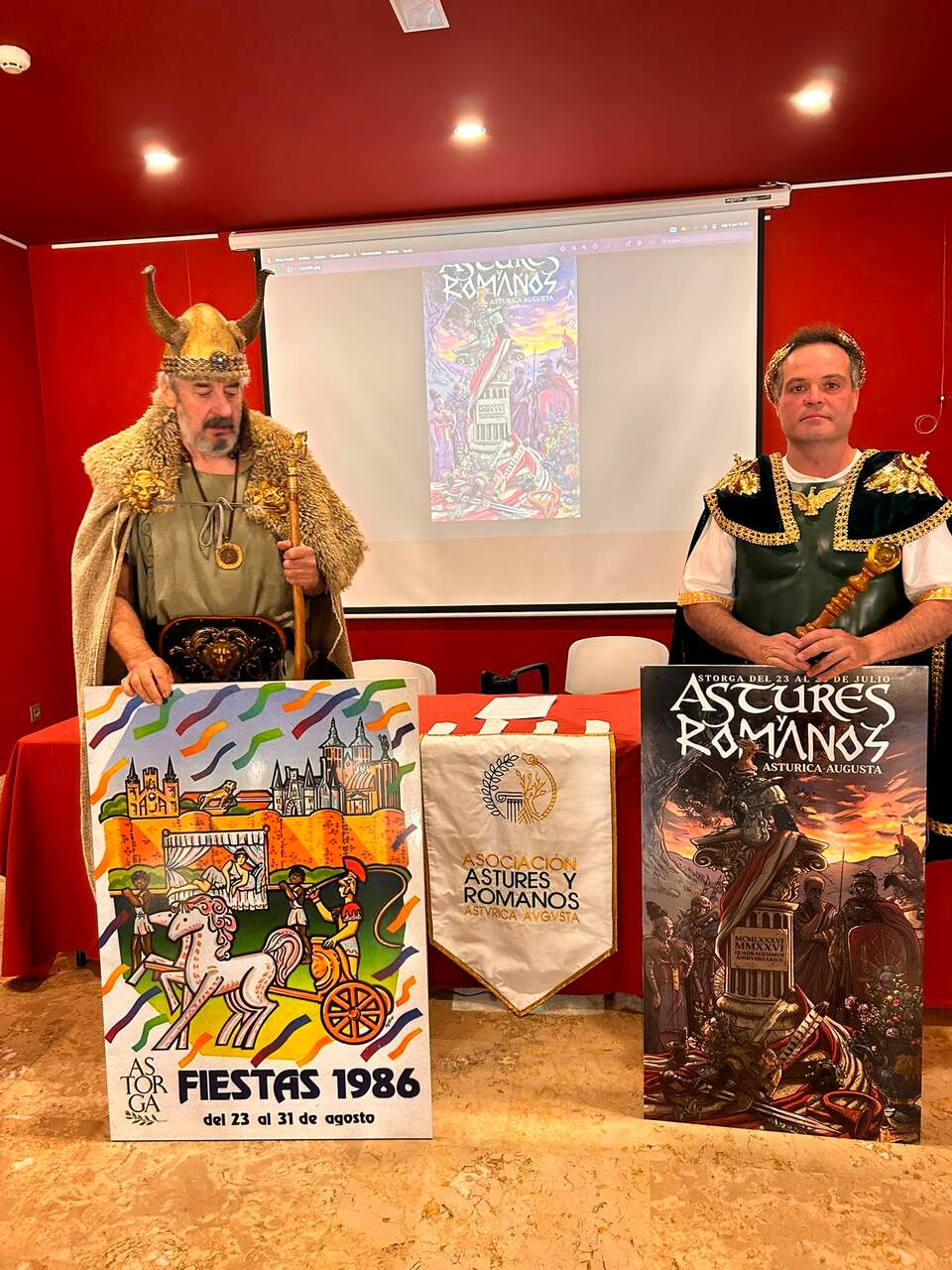 Presentación de la fiesta de 'Astures y Romanos' de Astorga, este sábado. Foto: Ayto. Astorga.