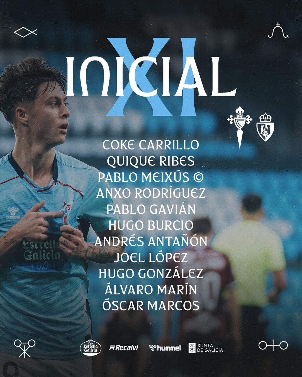 Equipo inicial del Celta B.