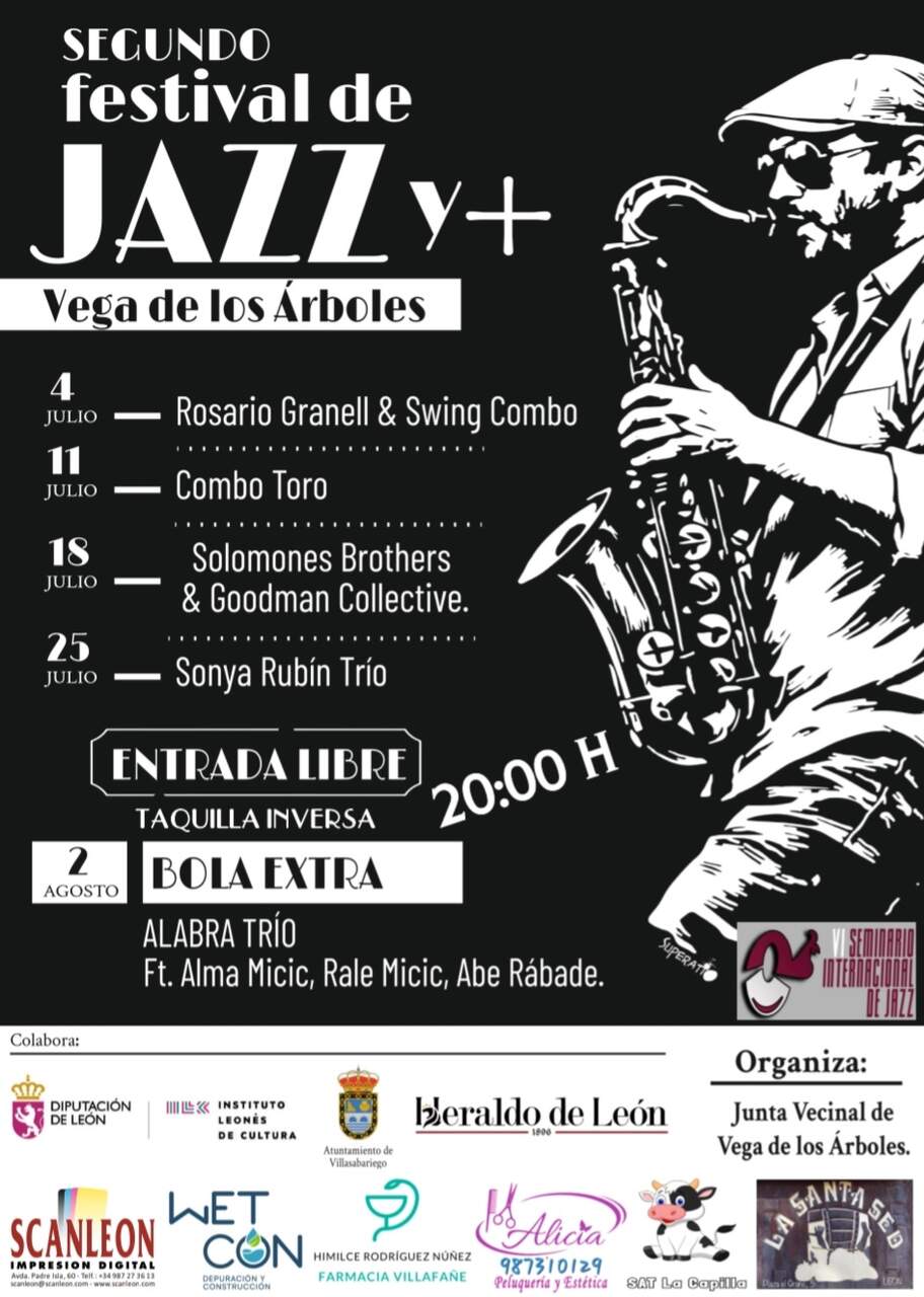 Cartel II Festival Jazz y+ Vega de los Árboles