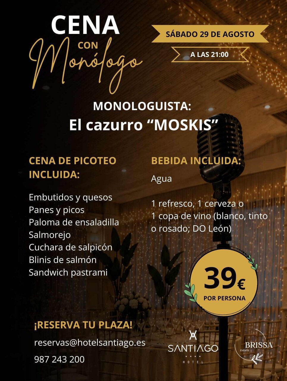 Imagen del cartel promocional de la actividad.