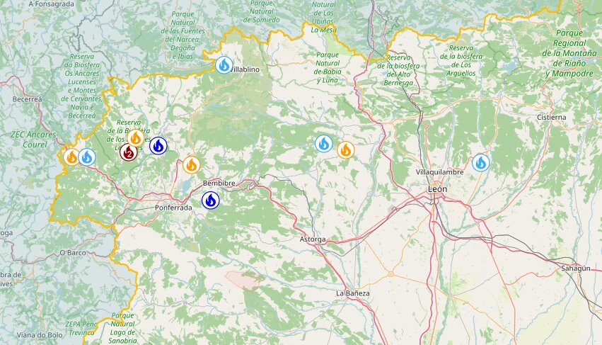 Incendios león 01/08