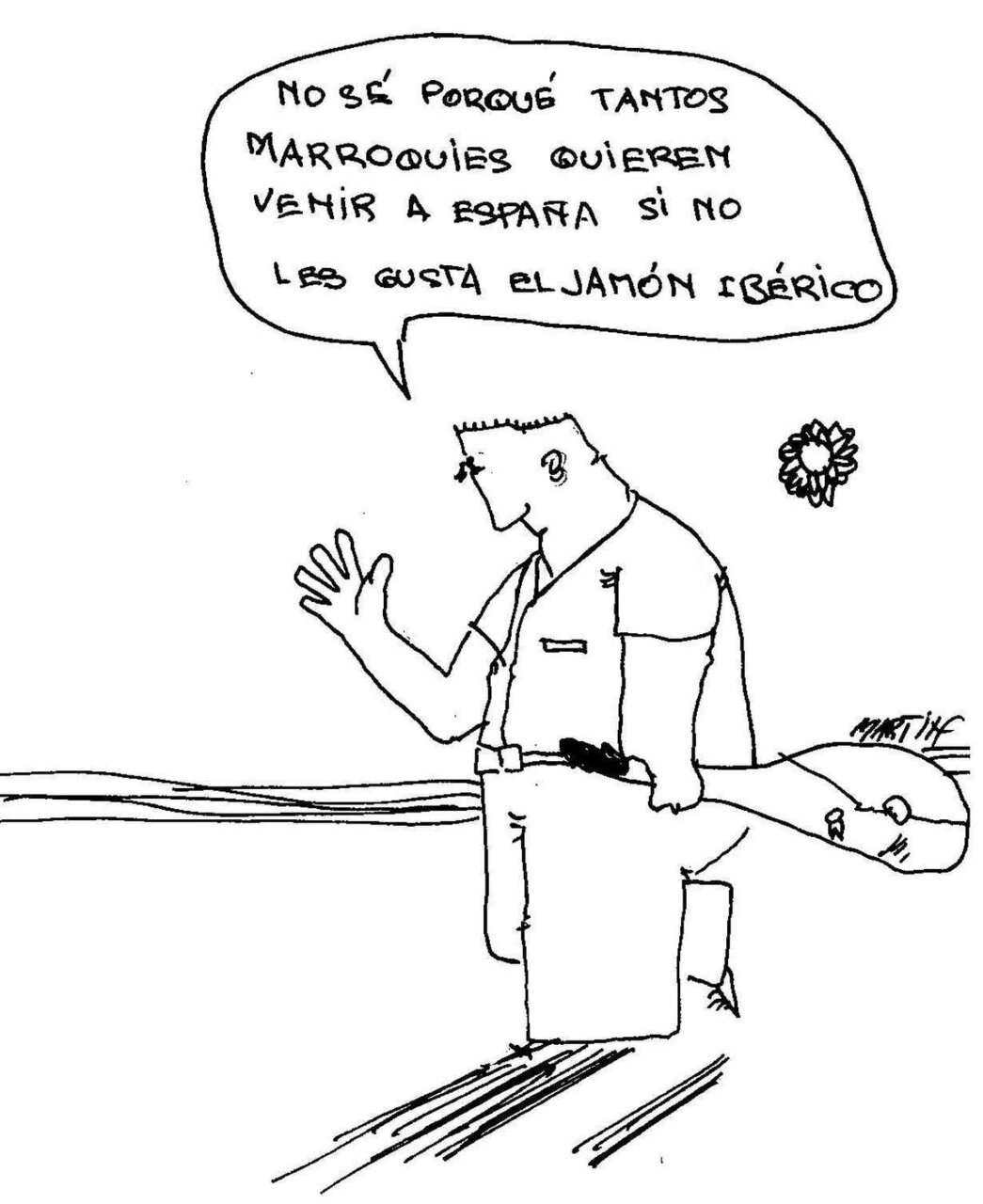 El jamón ibérico.