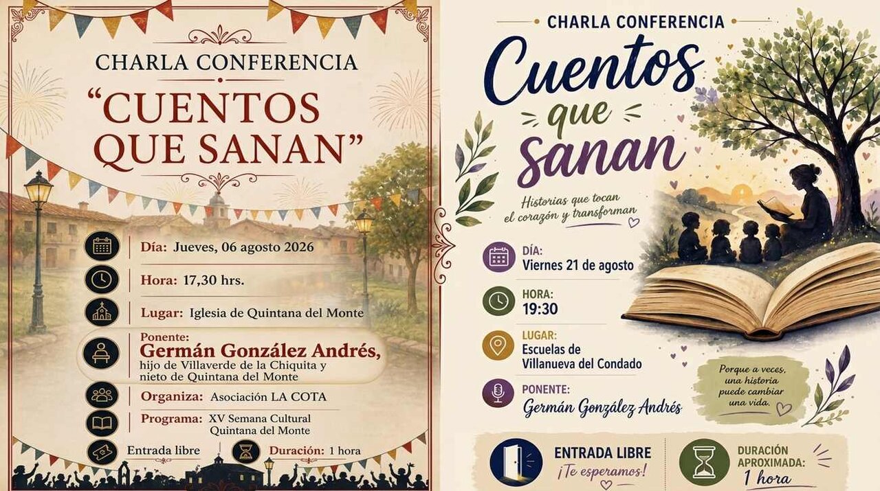 Imagen de la doble propuesta que se realiza con 'Cuentos que sanan'.