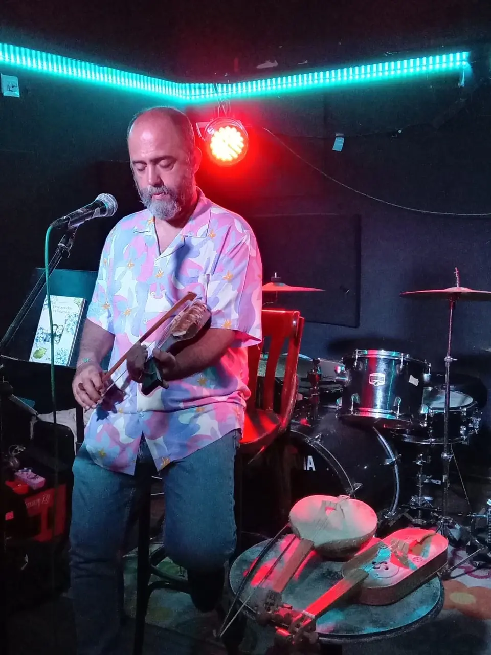 Jaime del Blanco durante un concierto reciente.