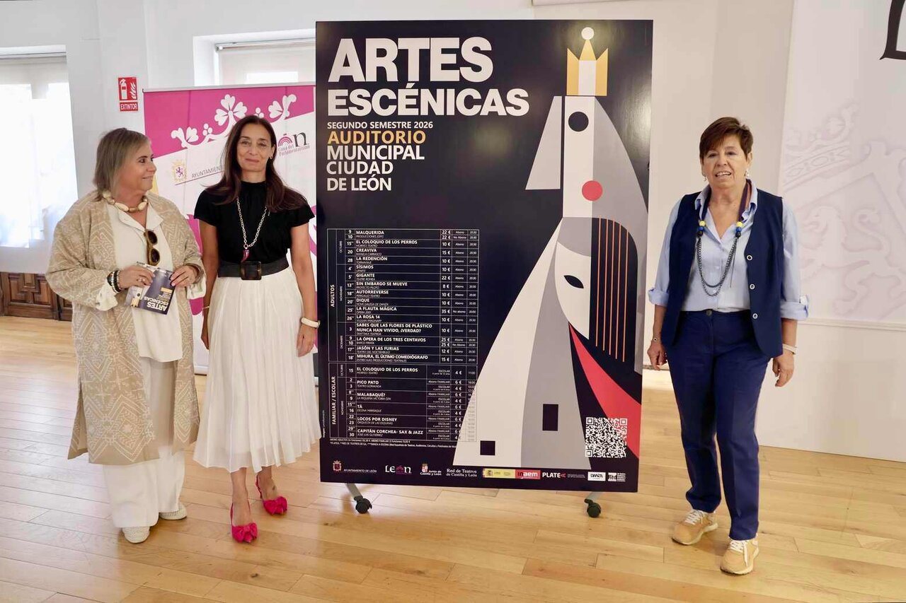 La concejala de Acción y Promoción Cultural del Ayuntamiento de León, Elena Aguado, presenta una nueva temporada del Auditorio Ciudad de León